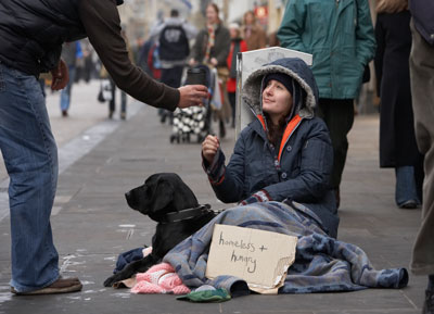 people-homeless in Madrid