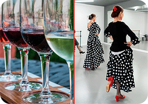Group Activities in Madrid - wine and Flamenco class